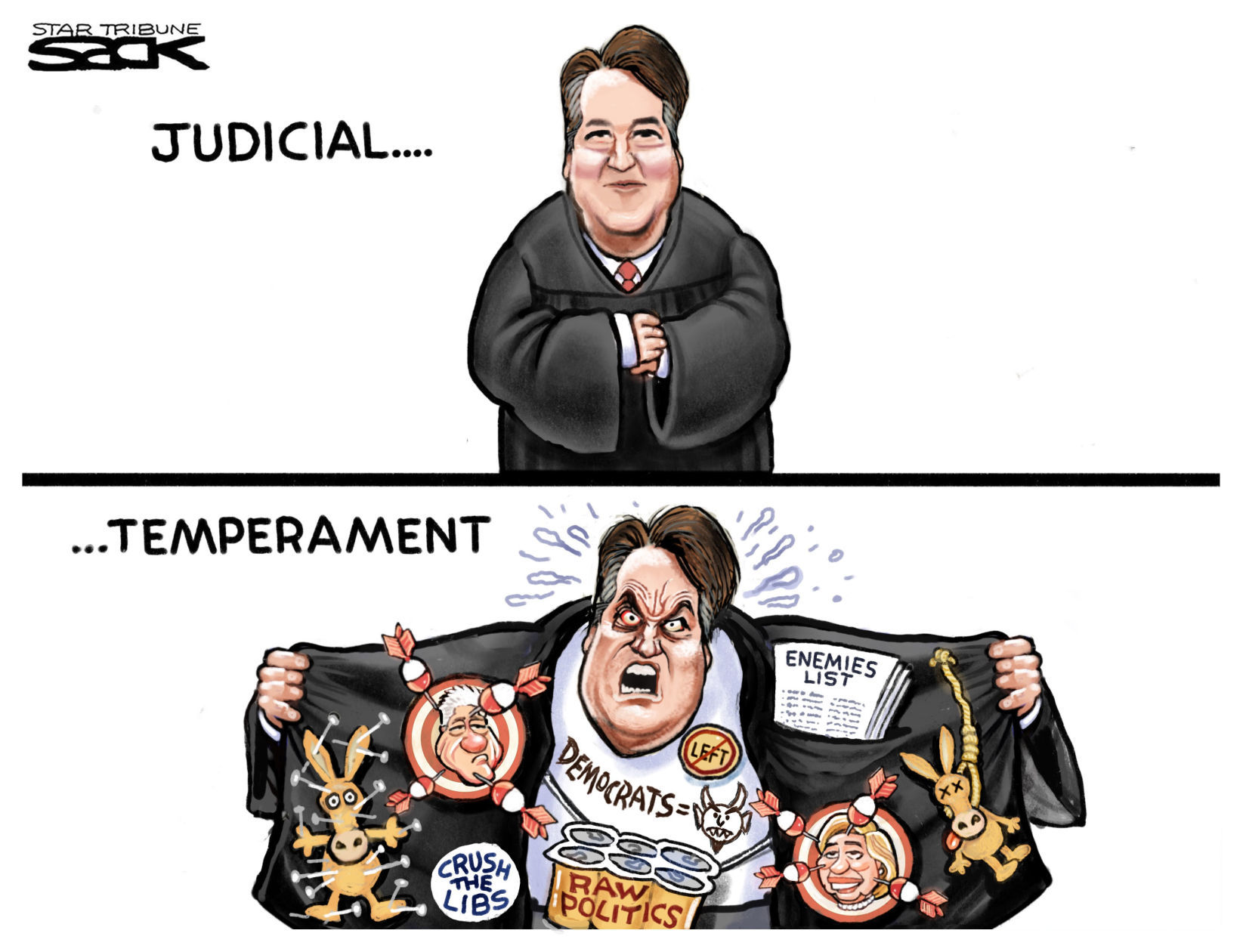 Kavanaugh confirmation cartoon